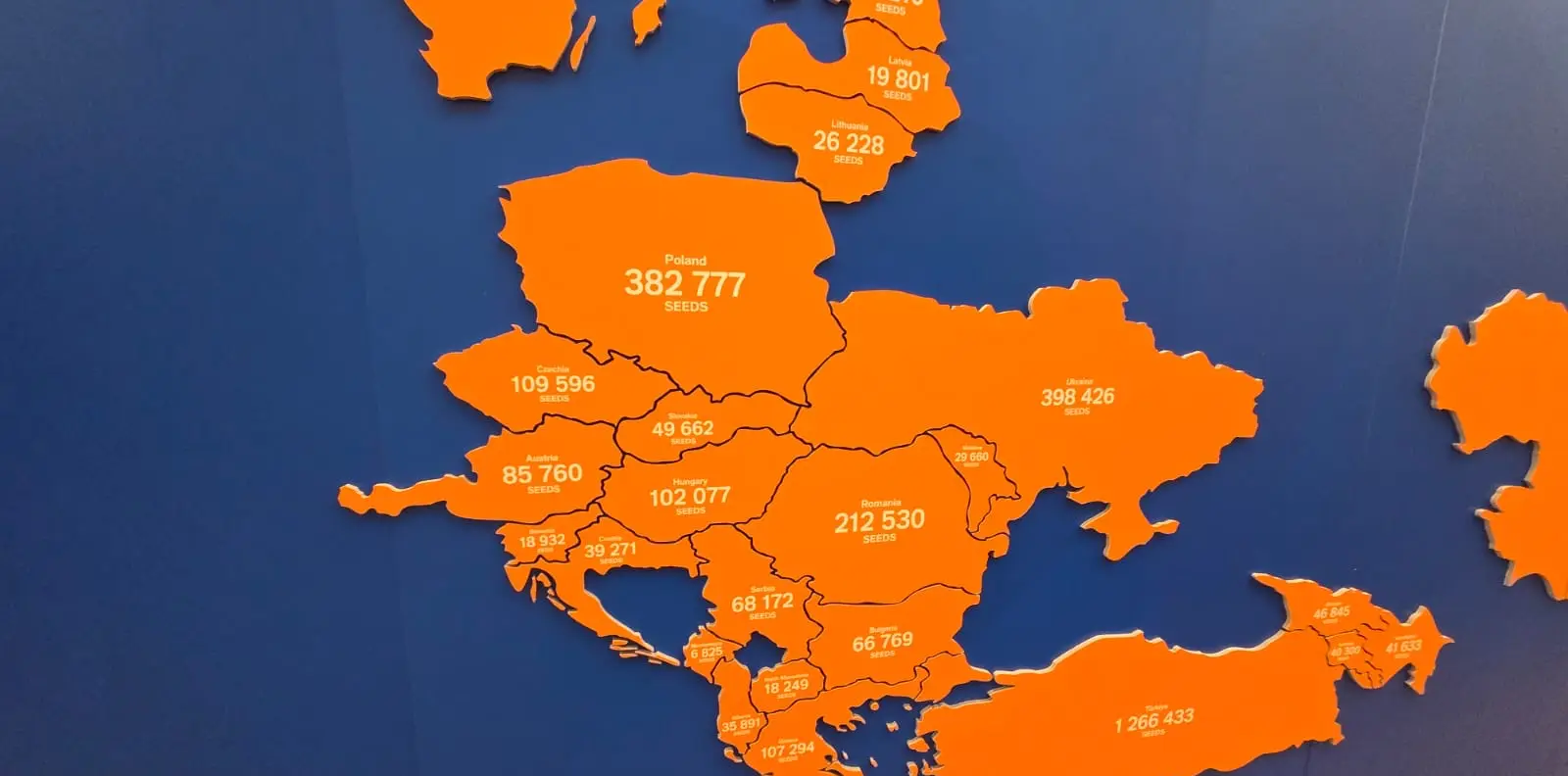3D mapa na stene